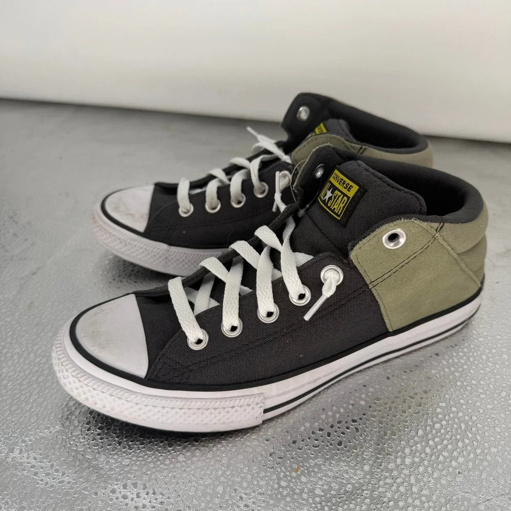 Converse Chuck Taylor All Star Madison Mid Junior 6 Black Olive Green Streetwear